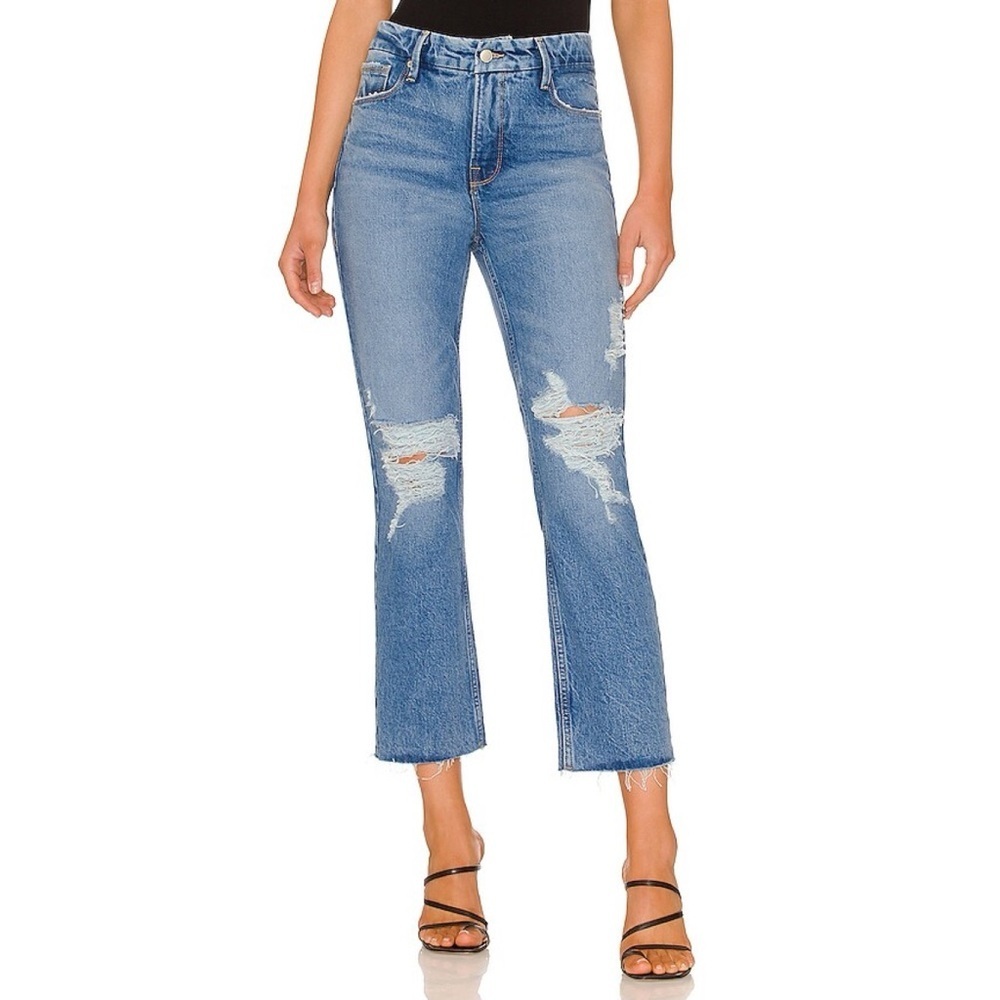 Good American Festival Distressed Jeans